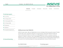 Tablet Screenshot of insevis.de
